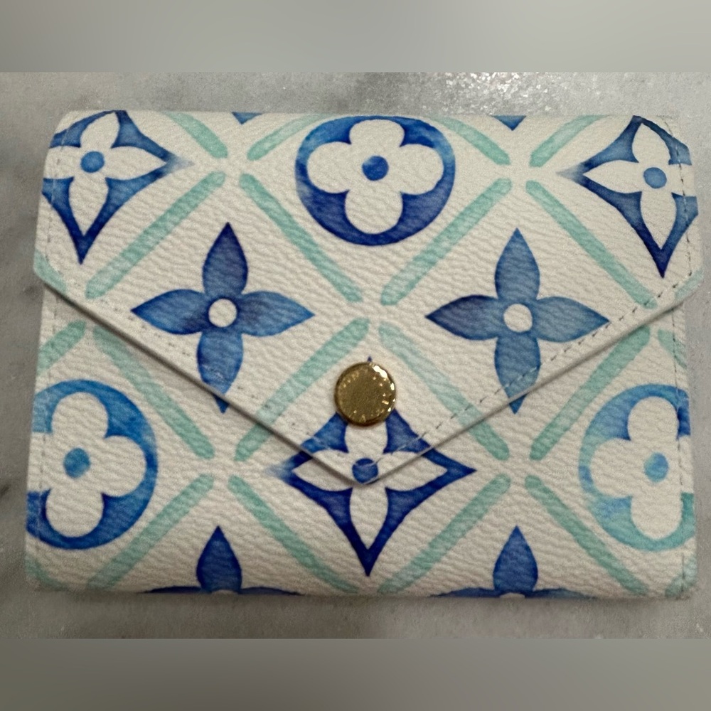Louis Vuitton Victorine wallet By The Pool 2024 lagoon
